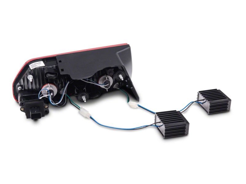 Raxiom 08-14 Dodge Challenger LED Tail Lights- Chrome Housing - Red/Clear Lens-thumbmail-4