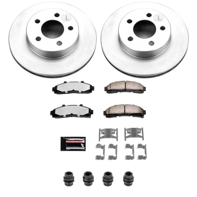 Power Stop 95-01 Ford Explorer Front Z36 Coated Truck & Tow Brake Kit-thumbmail-1