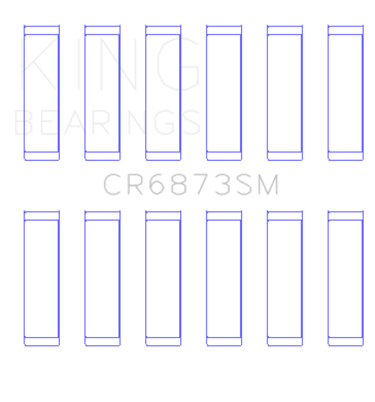 King Engine Bearings Toyota 2Gr-Fe/3Gr-Fe (Size +0.50mm) Connecting Rod Bearing Set-thumbmail-2
