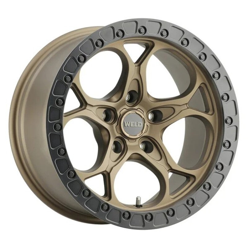 Weld Off-Road 20x10 Ledge 5 5x127 ET-18 BS 4.75 Satin BRZ / Satin BLK Ring 71.5-thumbmail-1
