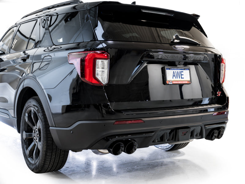 AWE Tuning 2020+ Ford Explorer ST Touring Edition Exhaust w/ Diamond Black Tips-thumbmail-7
