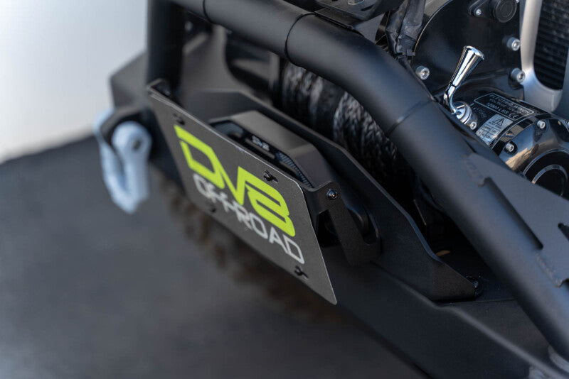 DV8 Offroad Fairlead Mounted Flip-Up License Plate Bracket-thumbmail-5