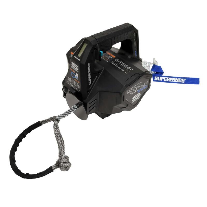 Superwinch Hand Hauler 1000 Winch 24 VDC 1000 lbs Line Pull Soft Shackle Rope End Safely-thumbmail-12