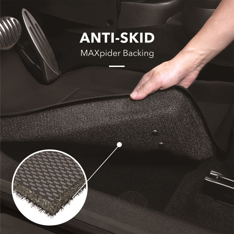 3D MAXpider 2019-2023 Genesis G70 AWD Kagu 1st Row Floormat - Black-thumbmail-2