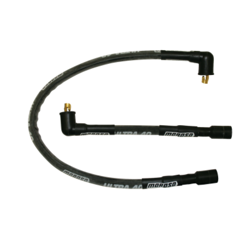Moroso 85-96 Harley-Davidson FLT/FLHT/FLHR/FLTR/FLHS Sleeved Ultra 40 Wire Set - Black-thumbmail-1
