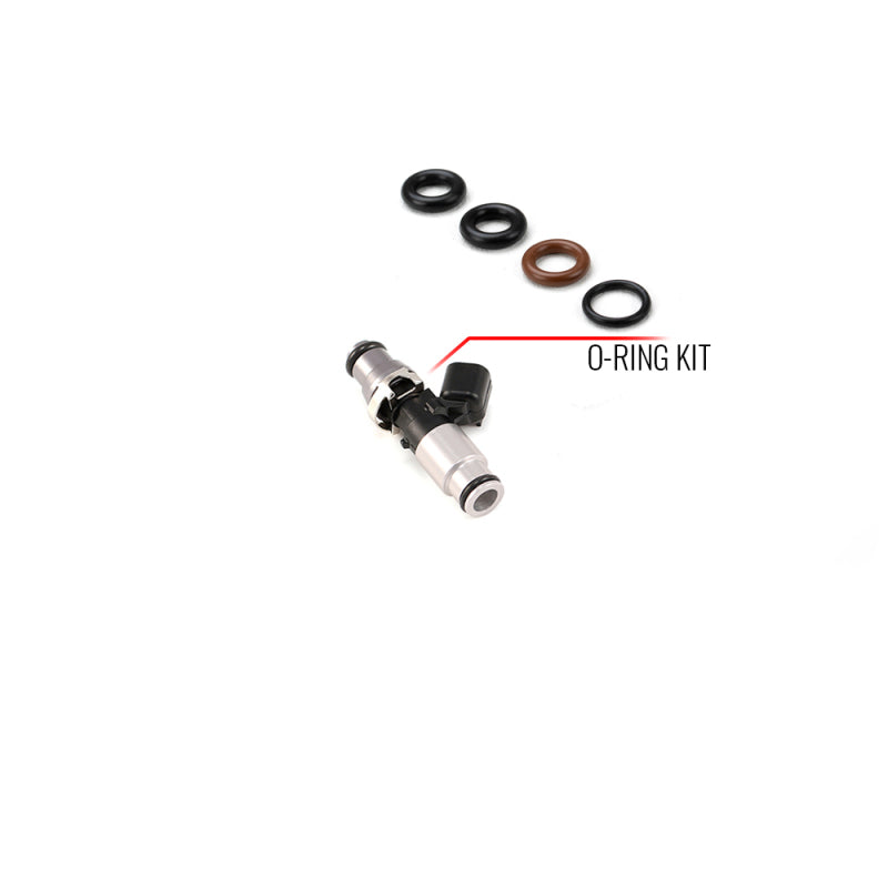 Injector Dynamics O-ring/Seal Service Kit for Injector w/ 14mm Top ADPT and 14mm Clear Bottom ADPT-thumbmail-1