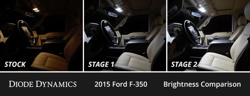 Diode Dynamics 08-16 d Super Duty F250/F350 Interior LED Kit Cool White Stage 1-thumbmail-2