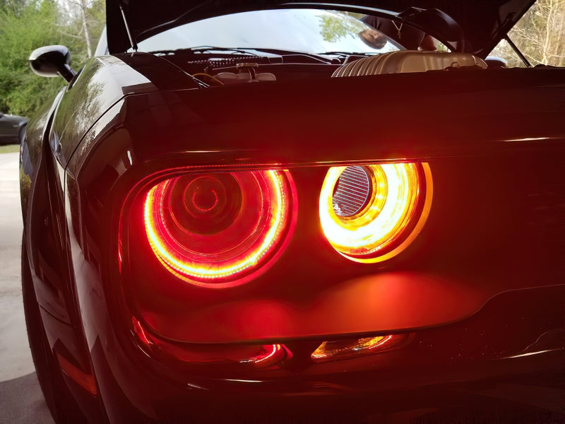 Oracle 15-23 Dodge Challenger LED Headlight Halo Kit - Red-thumbmail-3