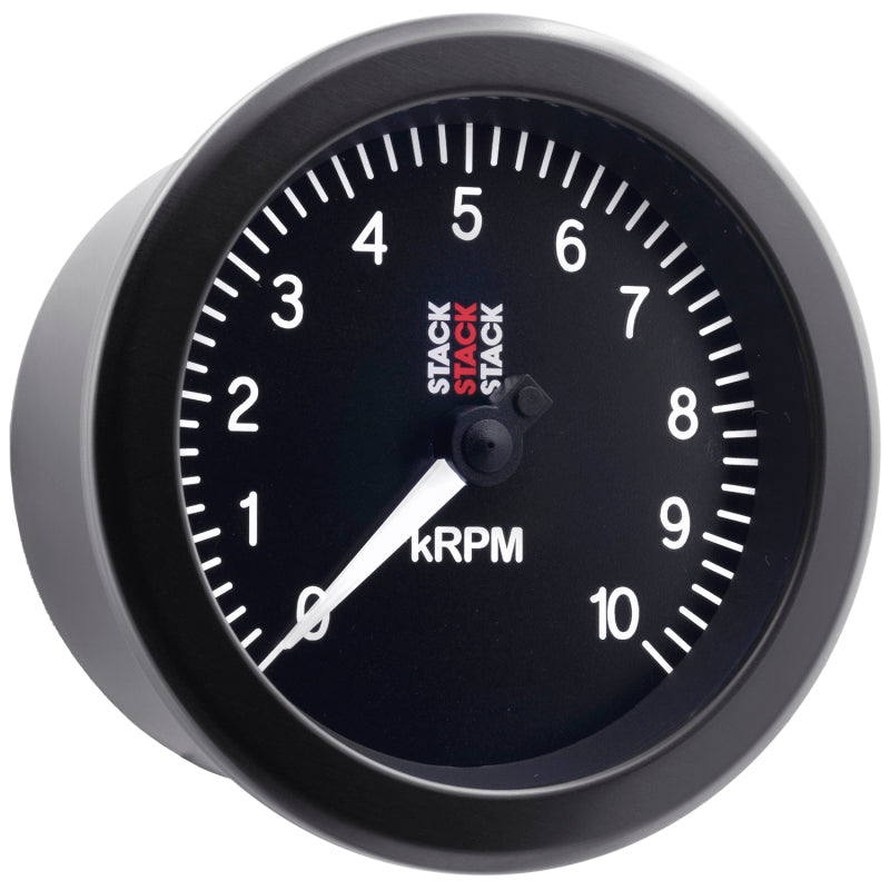 Autometer Stack Sport 88mm 0-10K RPM Tachometer - Black-thumbmail-3