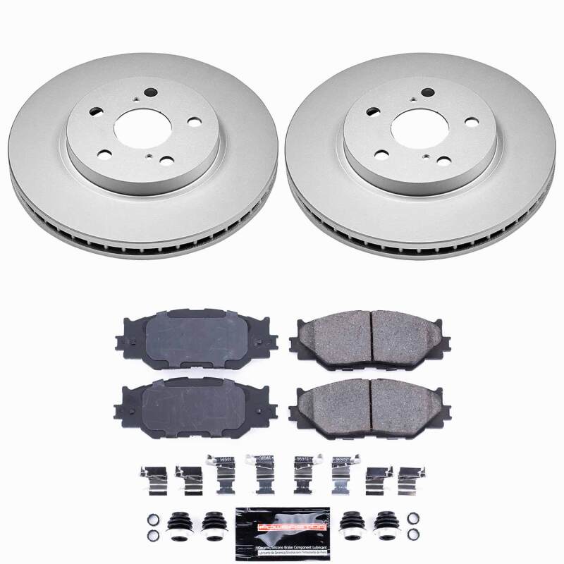 Power Stop 06-15 Lexus IS250 Front Z23 Coated Brake Kit-thumbmail-1