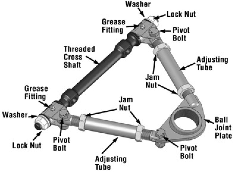 SPC Performance Pro Series Front Adjustable Upper Control Arm (Chrysler Thread-In 10deg) (Race Only)-thumbmail-2
