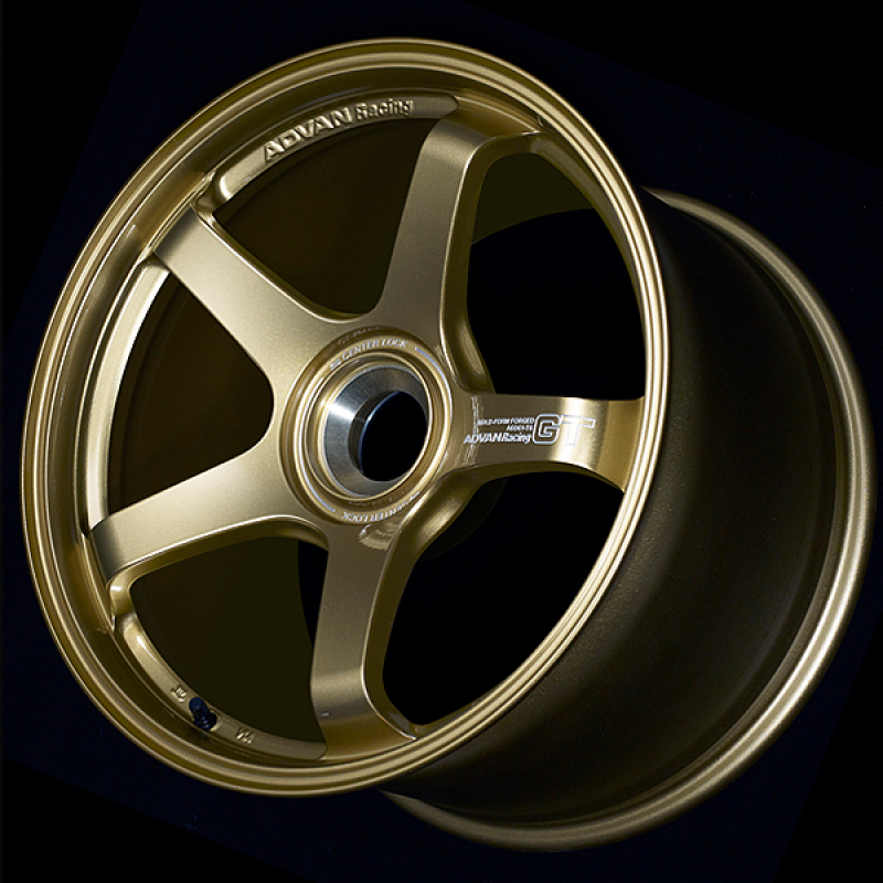 Advan GT for Porsche 21x9.5 / +59 Offset / 5-130 / 71.8mm Bore / Racing Brass Gold-thumbmail-1