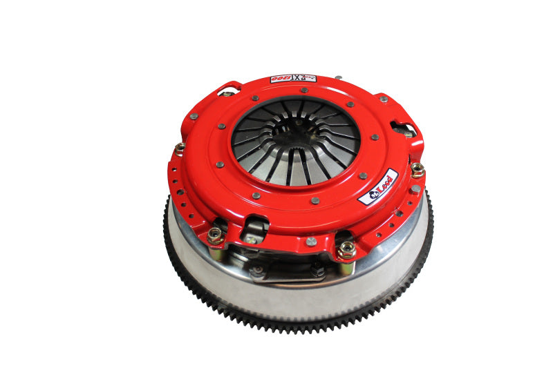 McLeod 18-23 Ford Mustang RXT Twin Disc Clutch Kit 1 1/8 x 26 Spline 164T 8 Bolt AL Flywheel-thumbmail-1
