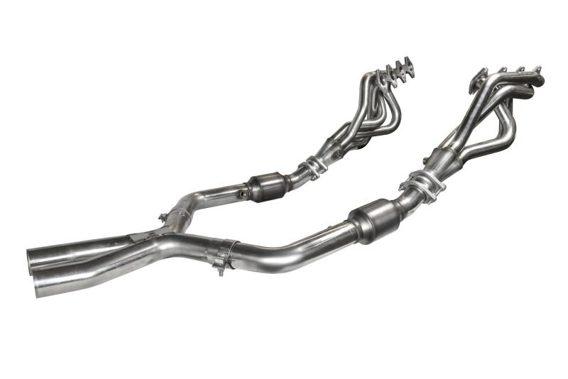Kooks 05-10 Ford Mustang GT Manual 1 5/8in x 2 1/2in SS Long Tube Headers and OEM Catted SS X Pipe-thumbmail-4