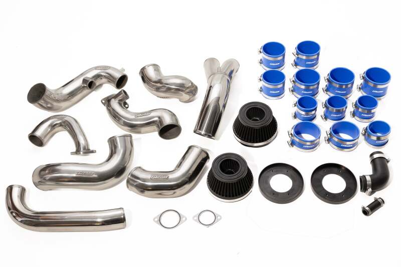 GReddy 95-02 Nissan Skyline GT-R BCNR33/BNR34 Twin Airinx AY-S Intake Kit w/ 80mm Z32 Airflow Meters-thumbmail-2