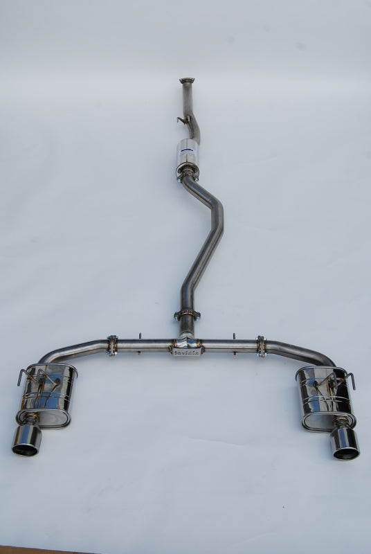 Invidia 2022+ Honda Civic Si (1.5T) 70mm Q300 Cat Back Exhaust - Rolled SS Tips-thumbmail-1
