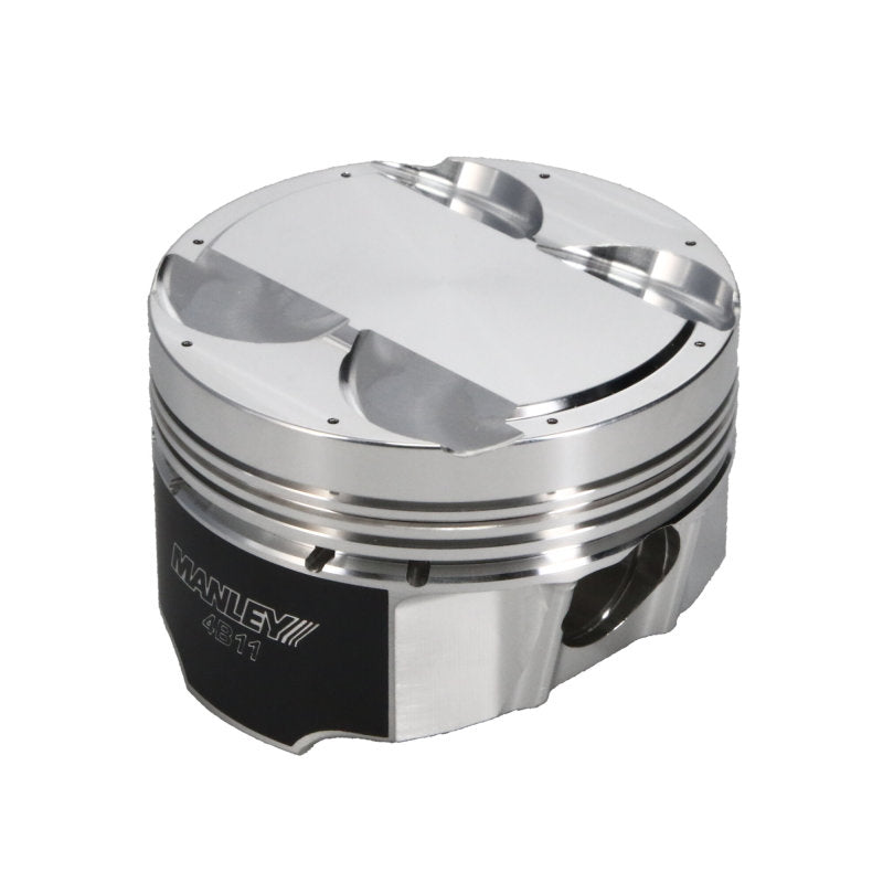 Manley 08+ Mitsubishi 4B11T 86mm STD -5cc Dome 9.0:1 CR Platinum Series Piston Set w/ Rings-thumbmail-3