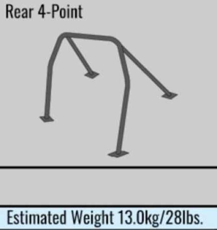 Cusco Safety 21 4pt 2 Passenger Around Dash w/Harness Bar Black Roll Cage Toyota MR-S/MR-2 Spider-thumbmail-1