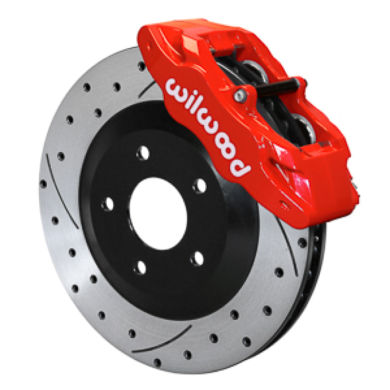 Wilwood 05-13 C6 Corvette Base SLC56 Front Rotor & Brake Kit  - Red-thumbmail-1