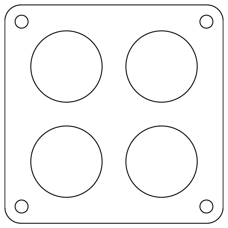 Cometic Holley Dominator 4-Hole .060in Fiber Carburetor Gasket - 2.00in Holes-thumbmail-1