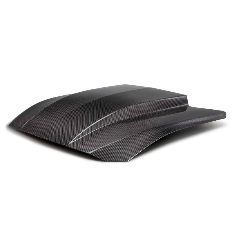 Anderson Composites 2024 Ford Mustang Type-CJ Double-Sided Carbon Fiber Cowl Hood-thumbmail-5