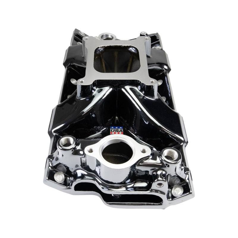 Edelbrock Chevy SB Victor Jr. 23 Degree Black Plasma Intake Manifold-thumbmail-4