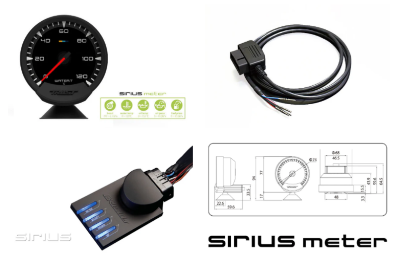 GReddy Sirius OBD Set (Water Temperature Meter) - 74mm-thumbmail-1