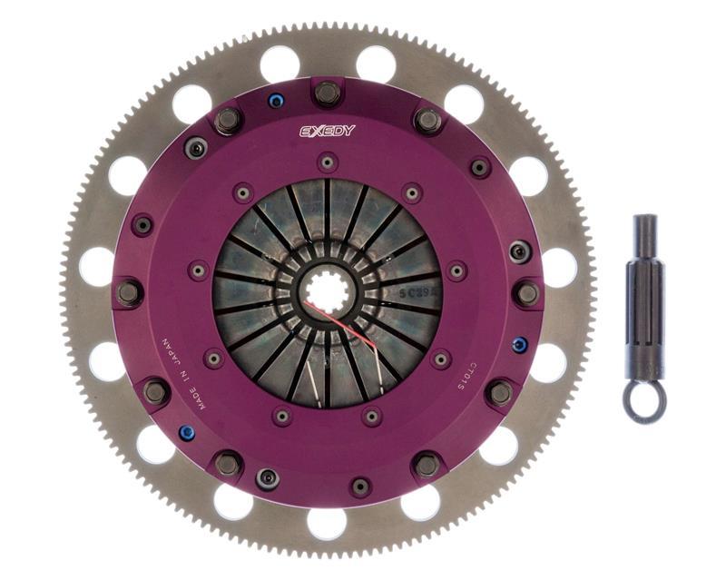 Exedy 96-10 Ford Mustang 4.6L Cerametallic Hyper Twin Clutch 10 Teeth 6 Bolt-thumbmail-2