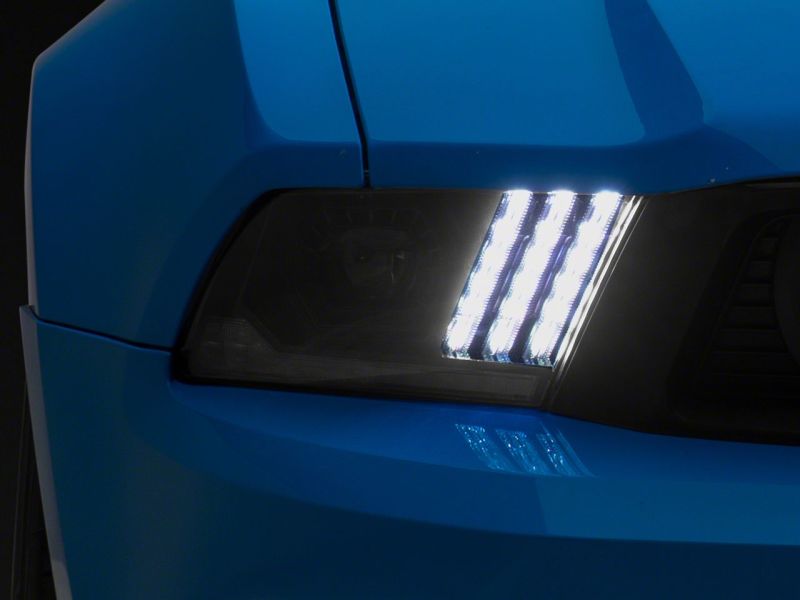 Raxiom 10-12 Ford Mustang LED Projector Headlights SEQL Turn Signals- Blk Housing (Clear Lens)-thumbmail-4