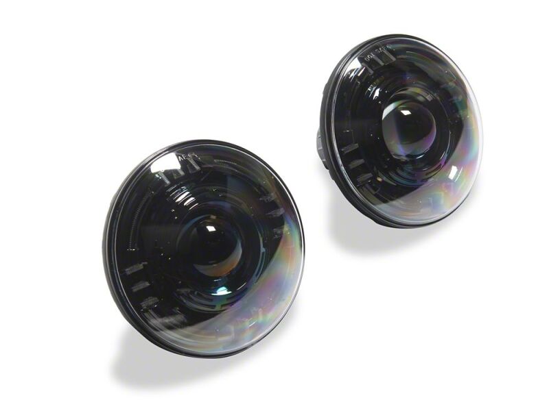 Raxiom 07-18 Jeep Wrangler JK Axial Series Quatro LED Headlights- Black Housing- Clear Lens-thumbmail-6