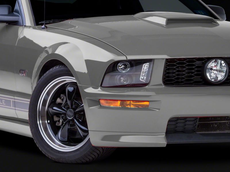 Raxiom 05-09 Ford Mustang Excluding GT500 LED Halo Projector Headlights- Blk Housing (Clear Lens)-thumbmail-6