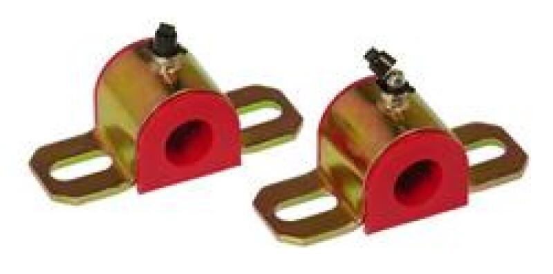 Prothane Universal Greasable Sway Bar Bushings - 27MM - Type B Bracket - Red-thumbmail-1