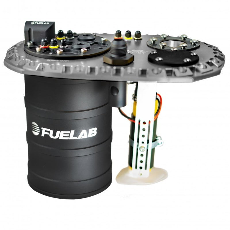 Fuelab Quick Service Surge Tank w/Bosch Lift Pump & Dual 500LPH Brushed Pumps w/Controller -Titanium-thumbmail-1