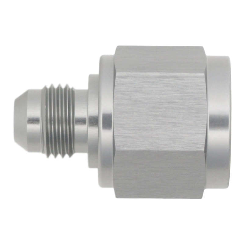 DeatschWerks 10AN Female Flare to 6AN Male Flare Reducer - Anodized DW Titanium-thumbmail-1