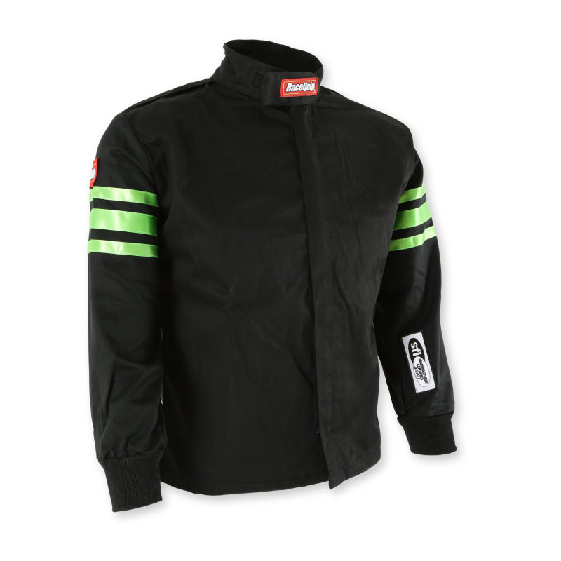 RaceQuip Green Trim SFI-1 JR. Jacket - Kids Small-thumbmail-2