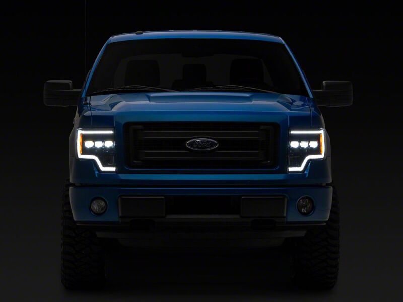 Raxiom 09-14 Ford F-150 CXR Series LED Projector Headlights- Black Housing- Clear Lens-thumbmail-3