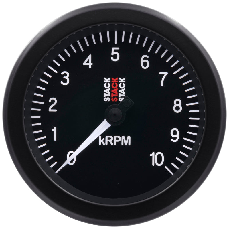 Autometer Stack Sport 88mm 0-10K RPM Tachometer - Black-thumbmail-4