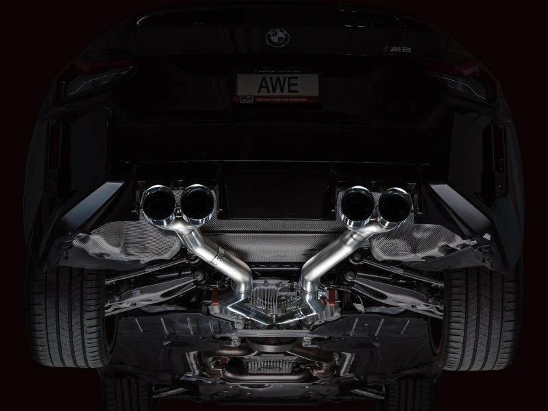 AWE Tuning 23-24 BMW G87 M2 Track Edition Exhaust - Chrome Silver Tips-thumbmail-5