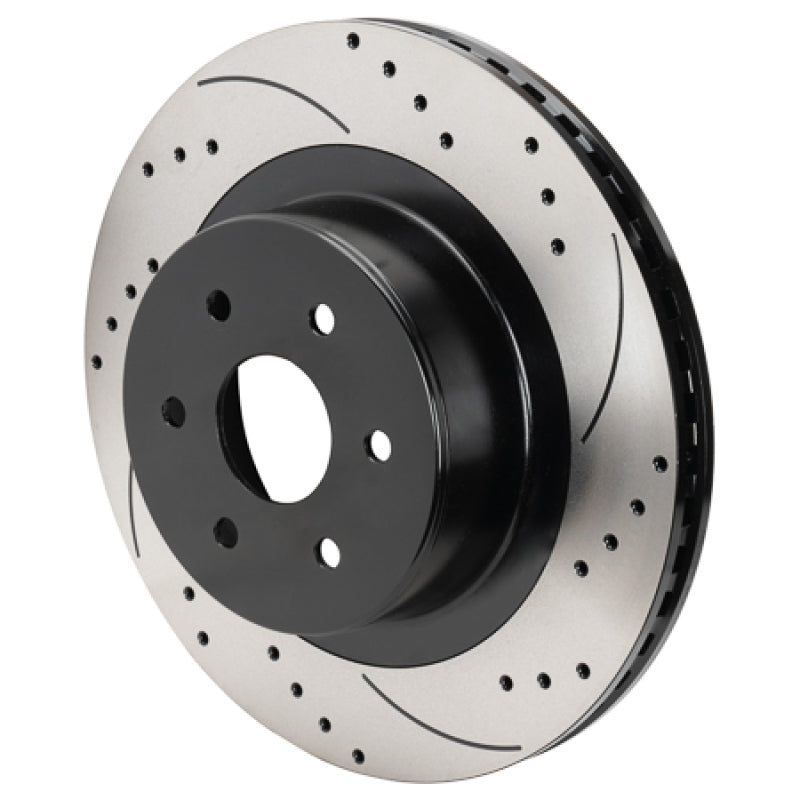 Wilwood 6x5.5 SRP Drilled Performance Rear Rotor & Hat L/H - Black-thumbmail-1
