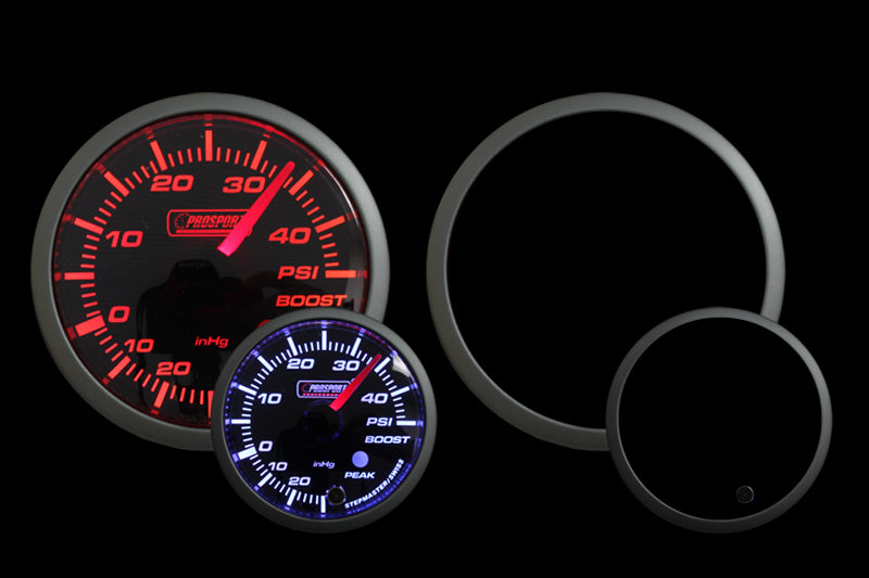 2-1/16" Premium Amber / White Electric Boost gauge 45 PSI-thumbmail-3