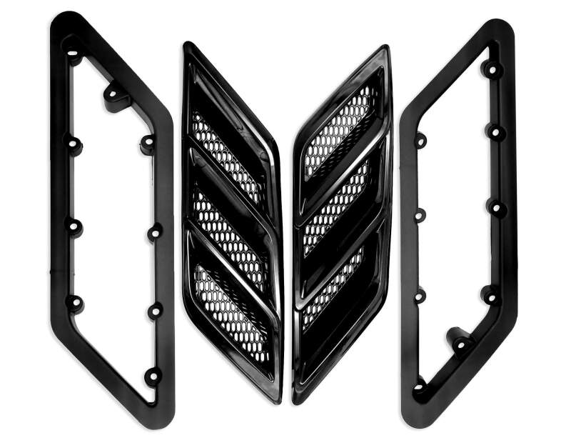 Roush 2015-2023 Roush Mustang Fender Vent Heat Extractors - Gloss Black-thumbmail-5