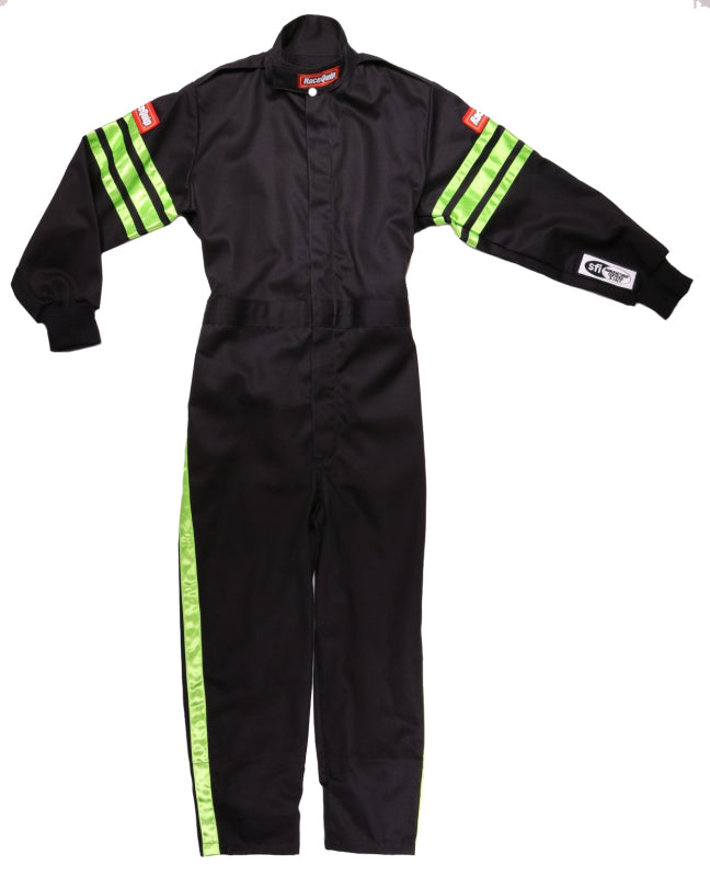 RaceQuip Green Trim SFI-1 JR. Suit - Kids Medium-thumbmail-3