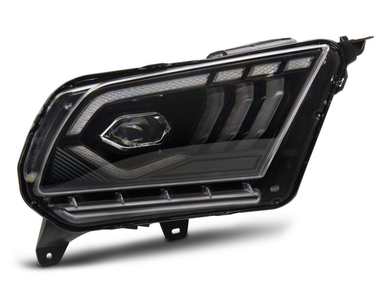 Raxiom 10-12 Ford Mustang w/ Factory Halogen LED Projector Headlights- Blk Housing (Clear Lens)-thumbmail-5