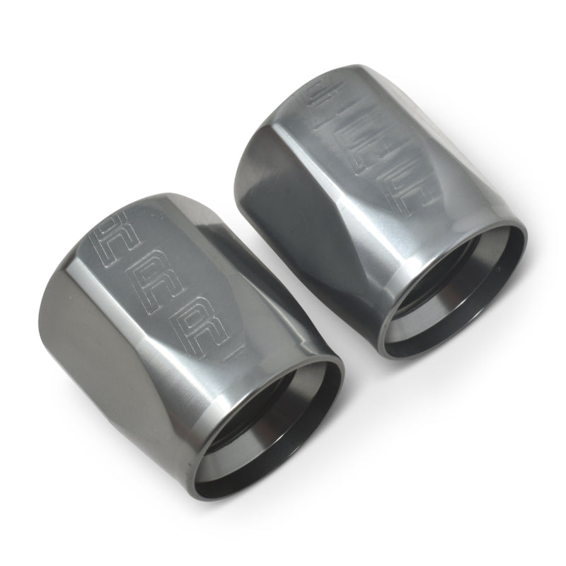 Russell Hose End Socket -10 AN Polished & Gray Anodized (2 Pack)-thumbmail-4