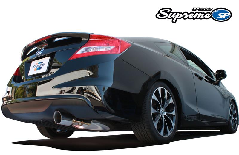 GReddy 12-15 Honda Civic Si Coupe 76mm Supreme SP Cat-Back Exhaust-thumbmail-2