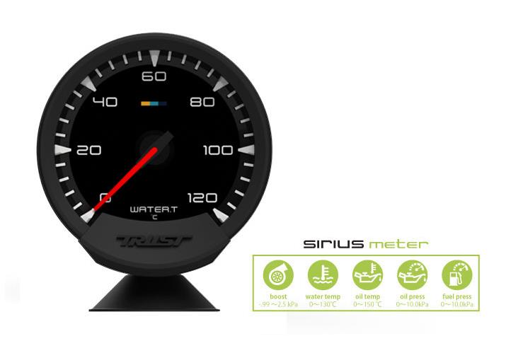 GReddy Sirius Unify Water Temperature Gauge Set (Sirius Meter w/Water Temp Sensor Set & Vision Disp)-thumbmail-4
