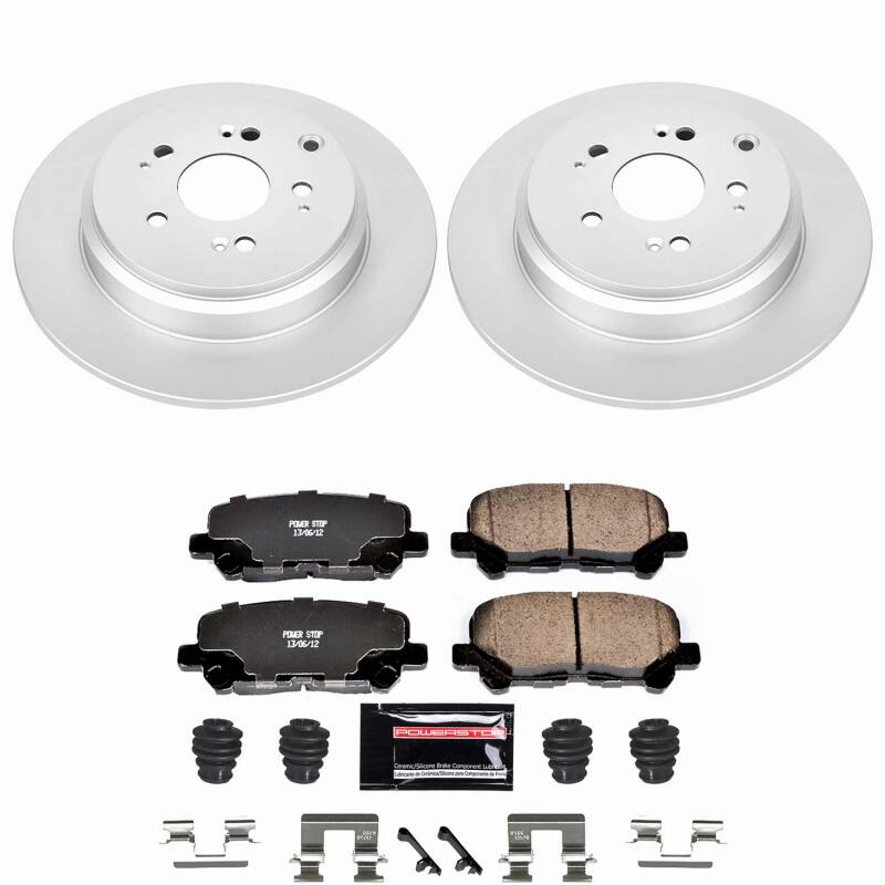 Power Stop 12-15 Honda Pilot Rear Z23 Coated Brake Kit-thumbmail-1