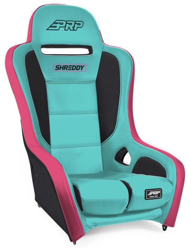 PRP ShReddy Podium Suspension Seat - Pink/Teal / Black-thumbmail-1
