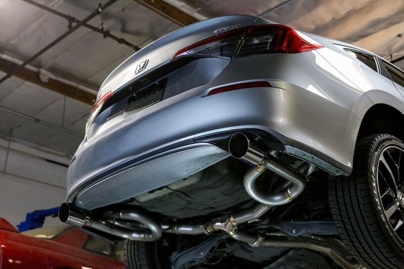 Remark 2022+ Honda Civic Sport Sedan (FE2) Catback Exhaust - Dual Burnt Stainless Steel Tips-thumbmail-2