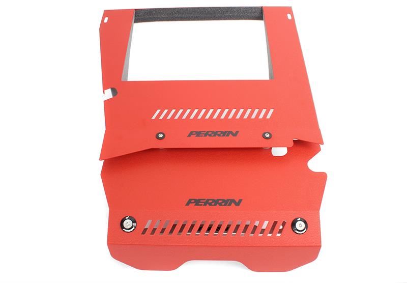 Perrin 15-16 Subaru WRX Engine Cover Kit - Red-thumbmail-3